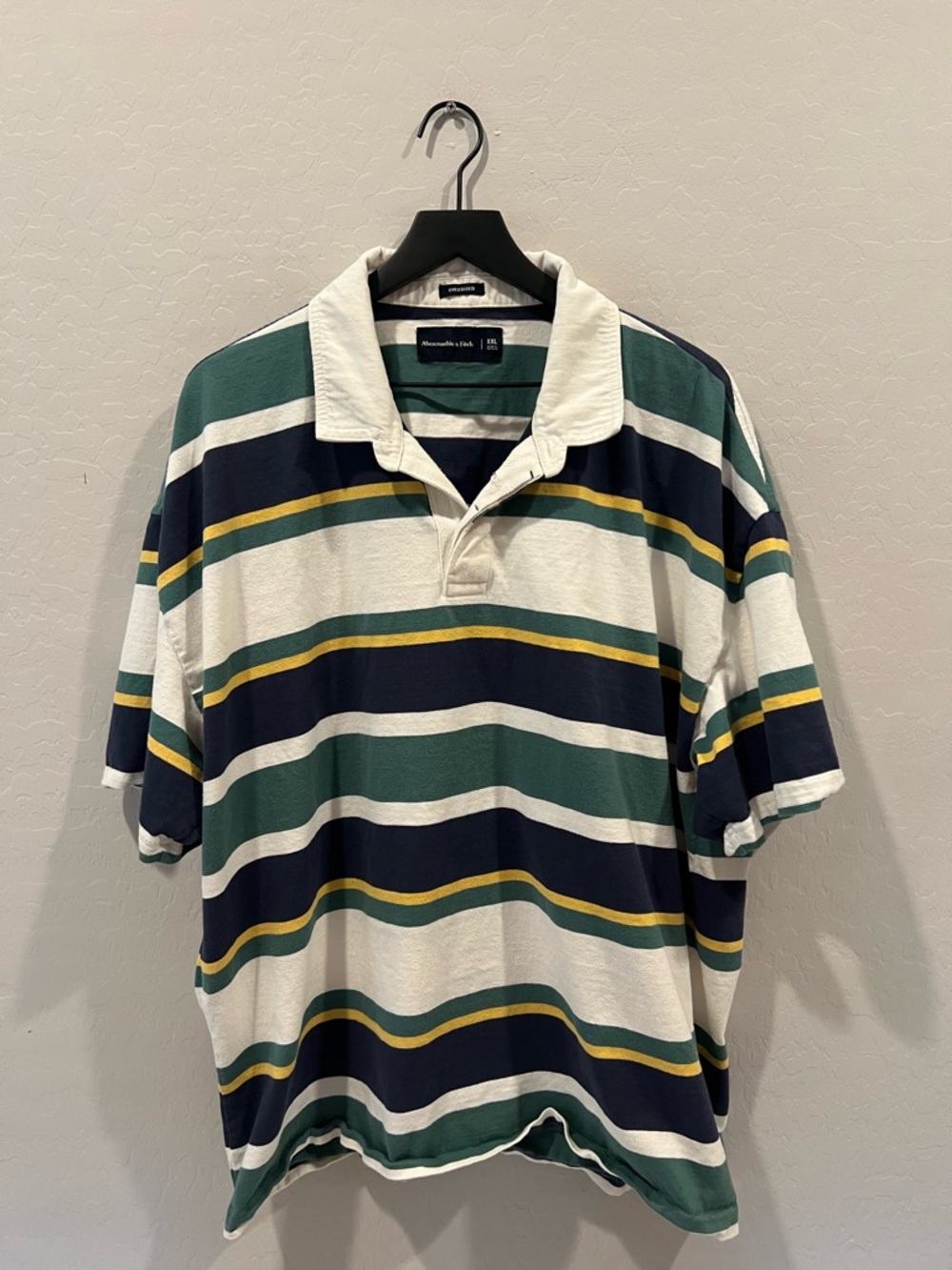 Abercrombie & Fitch Striped Rugby Polo